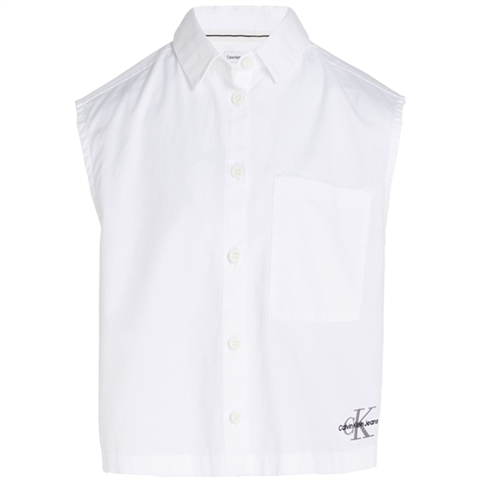 Calvin Klein Monogram Skjorte u. Ærmer Bright White