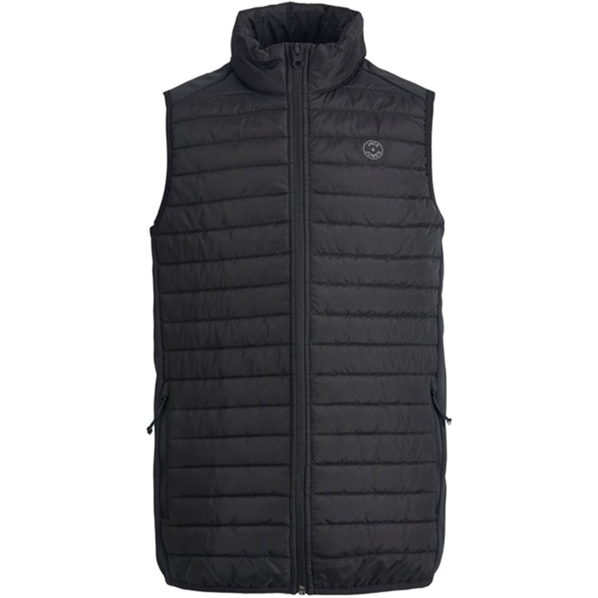 Jack & Jones Junior Black Multi Quiltet Vest Noos