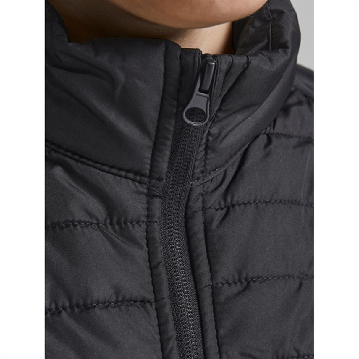 Jack & Jones Junior Black Multi Quiltet Vest Noos