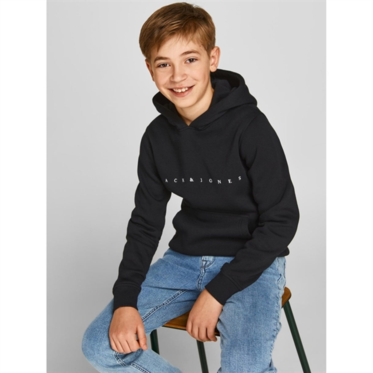 Jack & Jones Junior Black Copenhagen Hoodie Noos