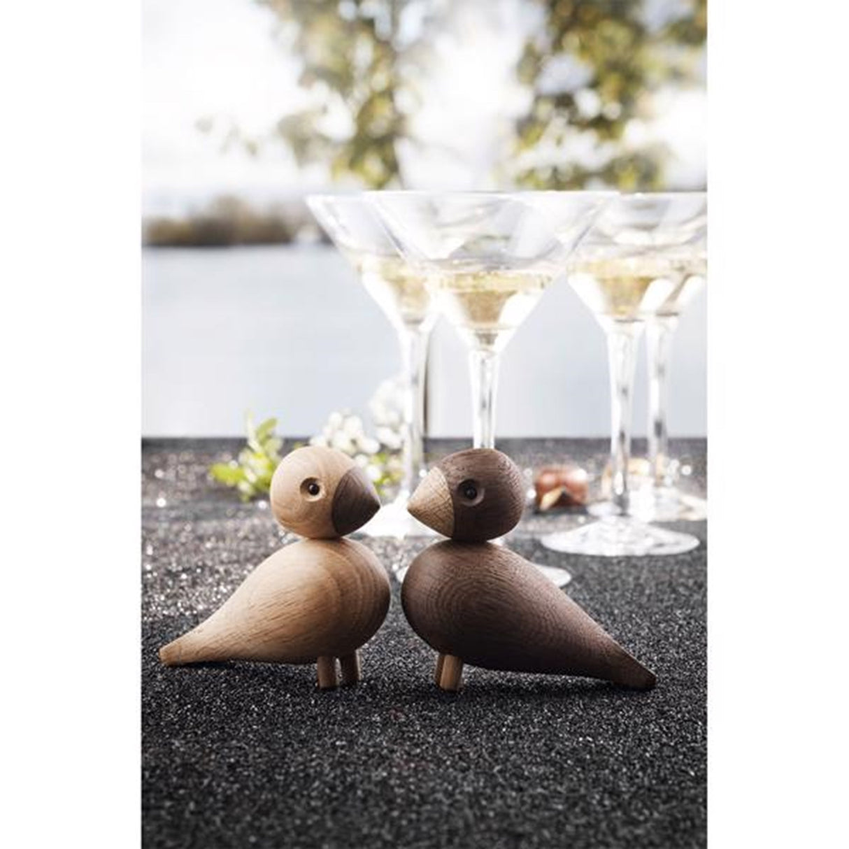 Kay Bojesen Turtelduer Eg/Røget Eg