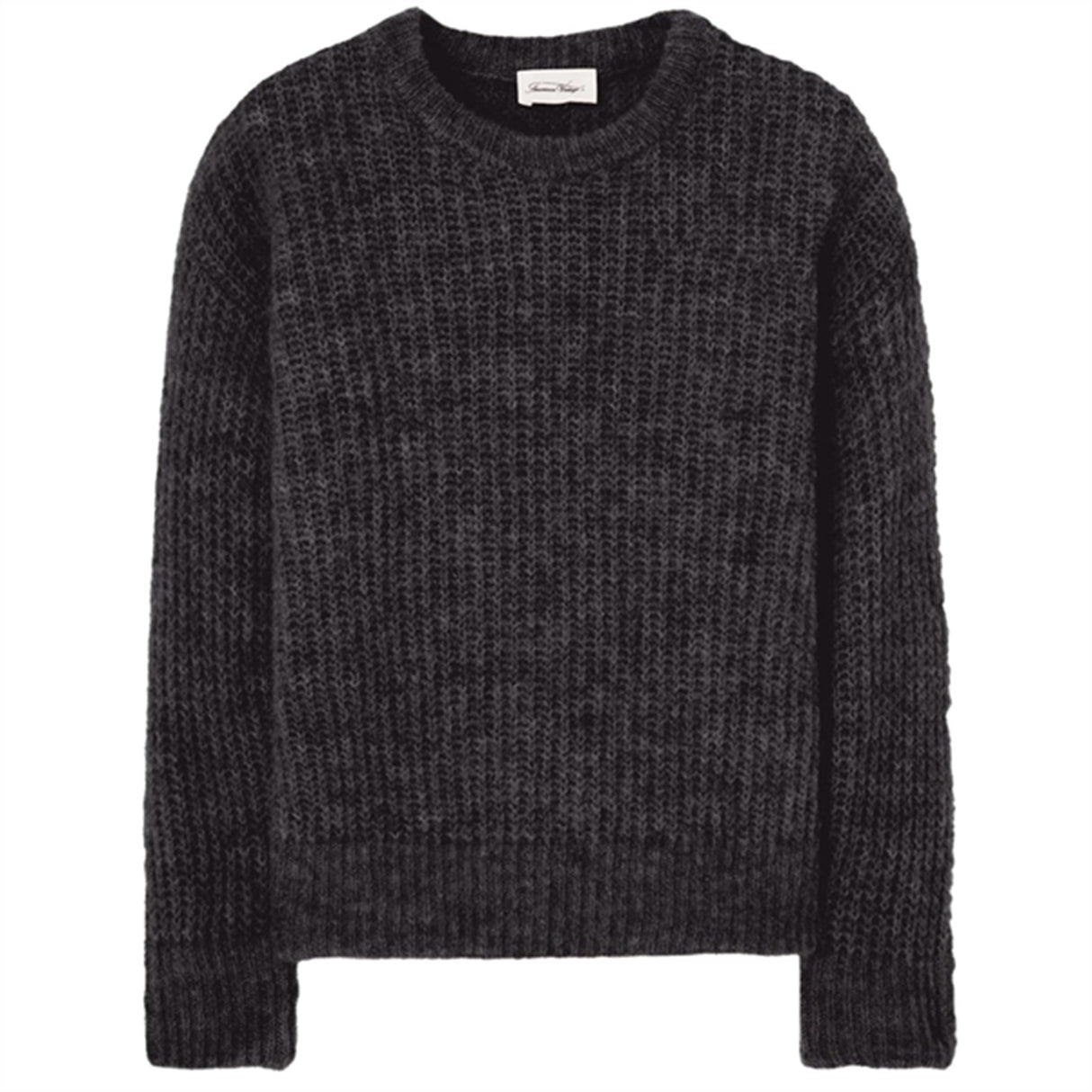 American Vintage Strik Bluse East Charcoal Melange