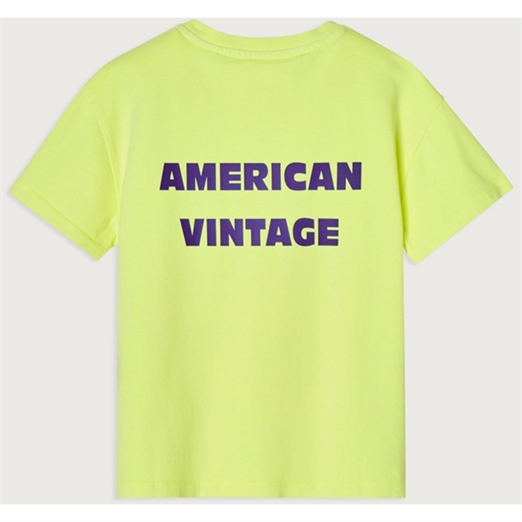 American Vintage T-Shirt Fizvalley Neon Yellow 3