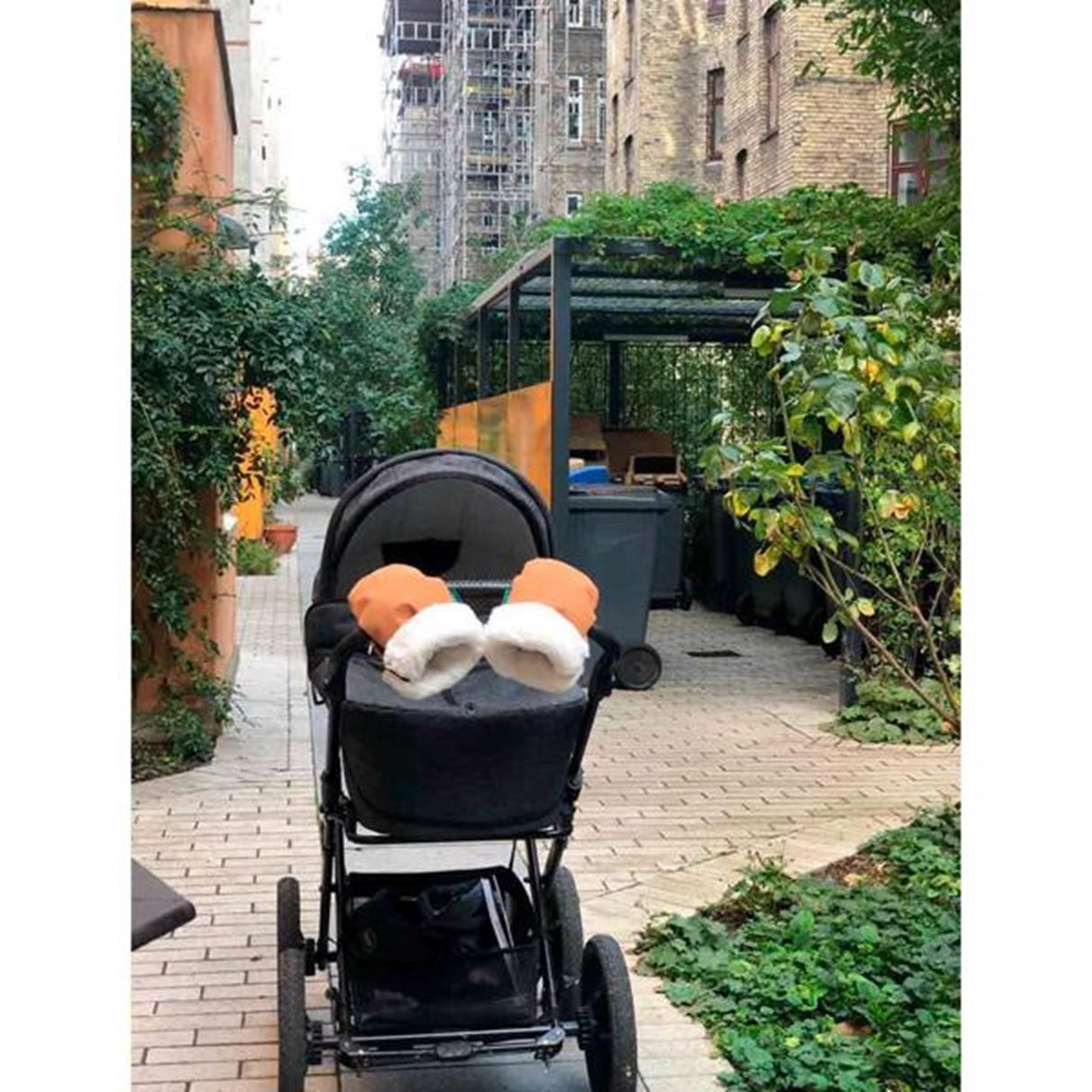 KongWalther Østerbro Barnevogns Handske Faux Brown Bark