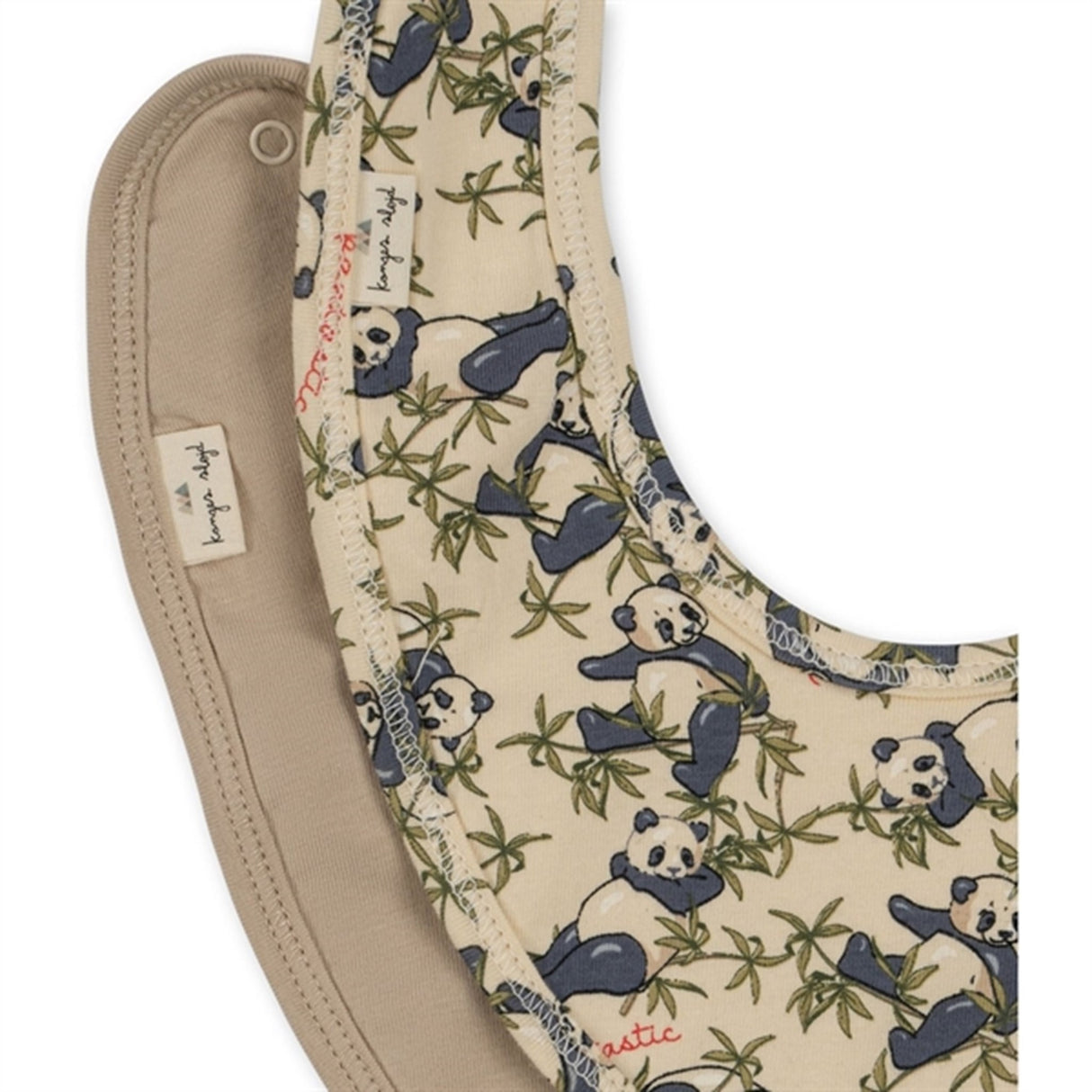 Konges Sløjd Hagesmæk Basis 2-Pak Panda/Oxford Tan