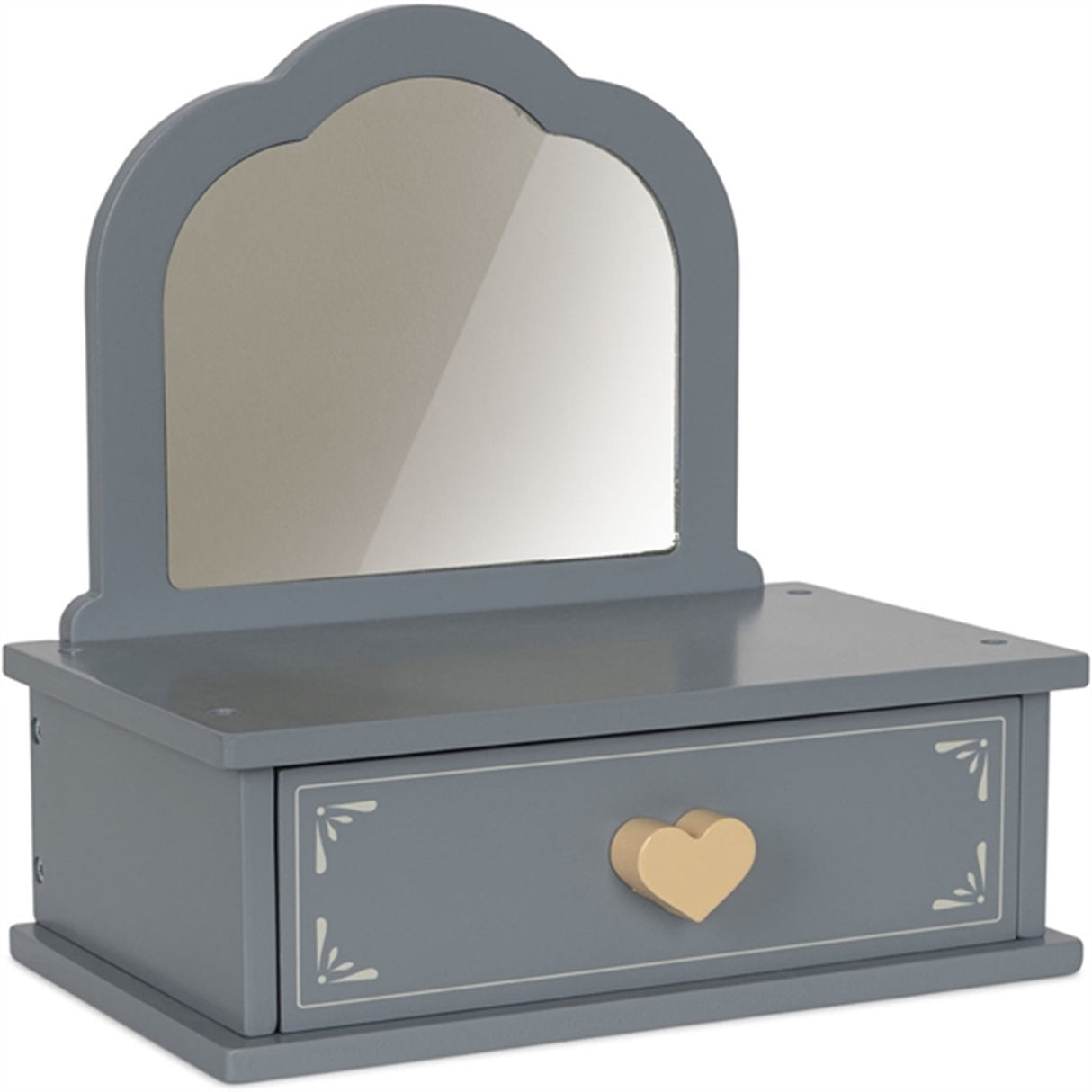 Konges Sløjd Makeup Spejl med Skuffe Træ Sleet