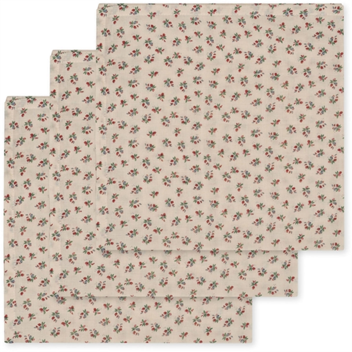 Konges Sløjd Stofbleer 3-pak Fleur Tricolore