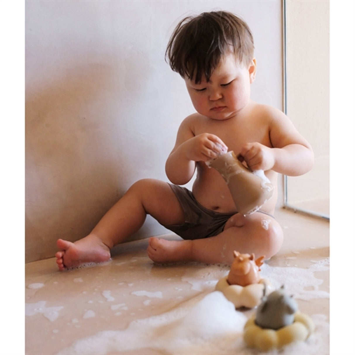 Konges Sløjd Silikone Bade Legetøj Unicorn Almond