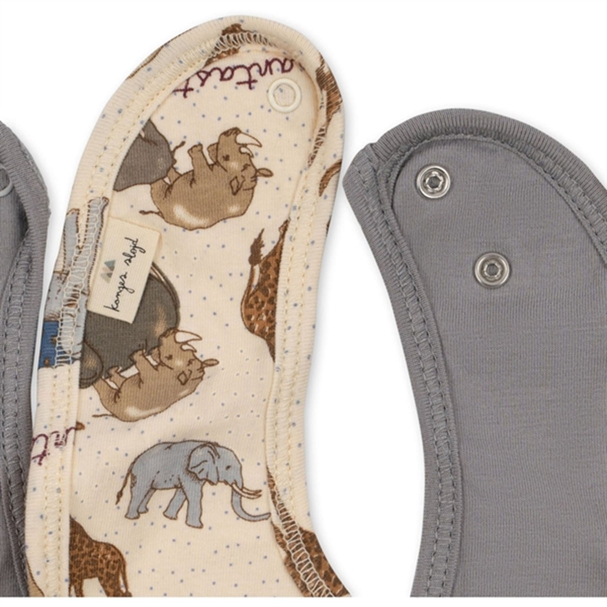 Konges Sløjd Elefantastic/Sleet Basic 2-Pak Hagesmæk