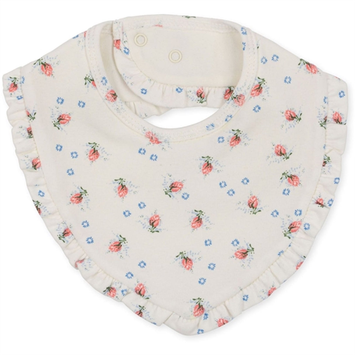 Konges Sløjd Brise Dé Été White/Nouvelle Peach Basic 2-Pak Hagesmæk med Flæser