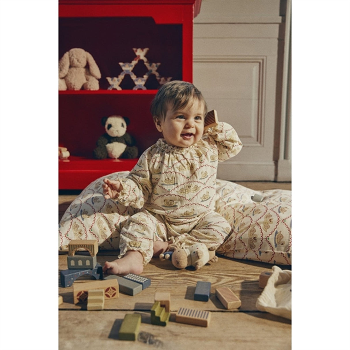 Konges Sløjd Træ Stabelklodser 34 Stk Beige/Toffee