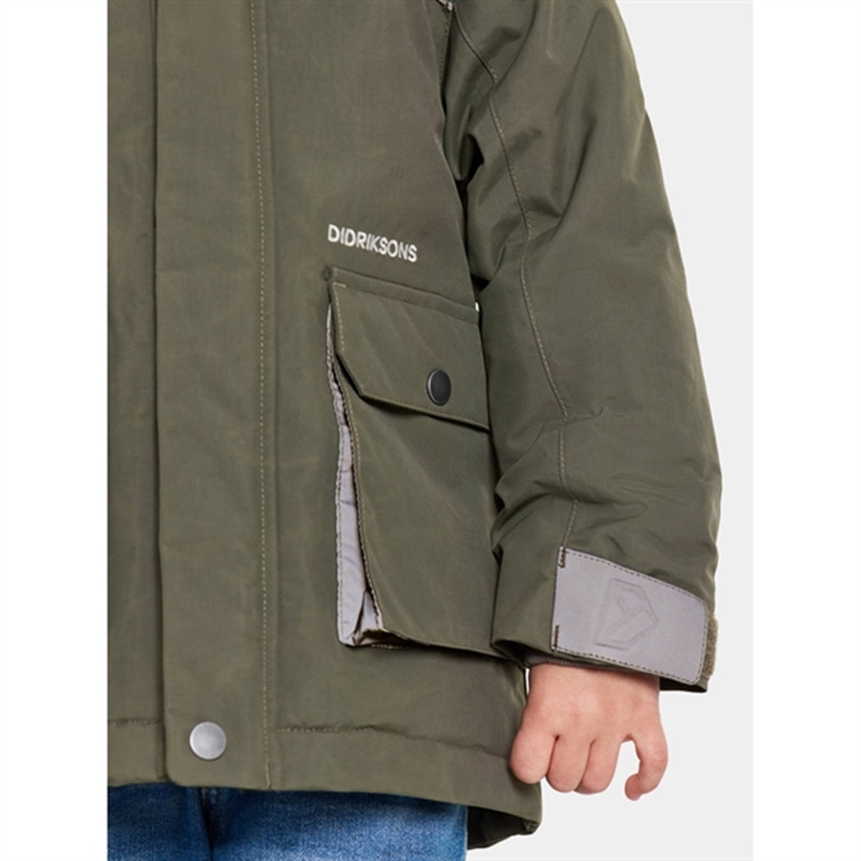 Didriksons Deep Green Kure Kids Parka Jakke