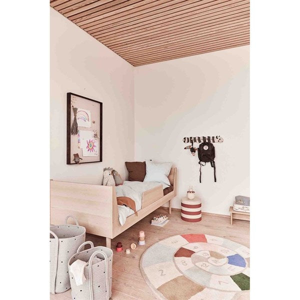 OYOY Dot Bomuldsreb Kurv 2-pak Clay