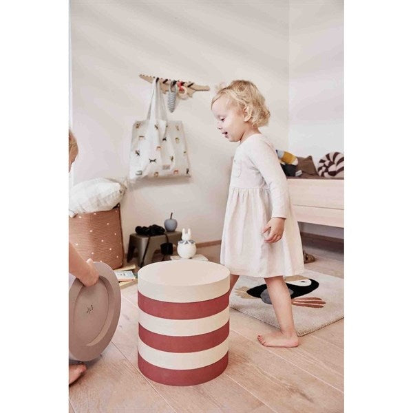 OYOY Dot Bomuldsreb Kurv 2-pak Caramel