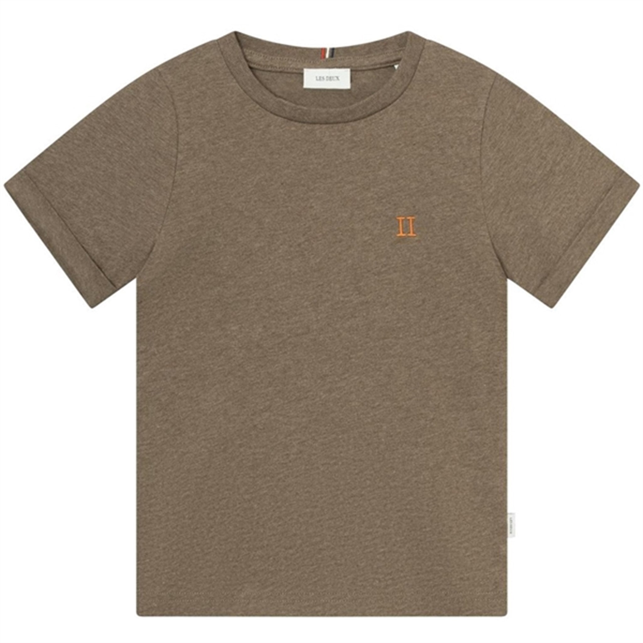 Les Deux Kids Walnut Melange/Orange Nørregaard T-Shirt
