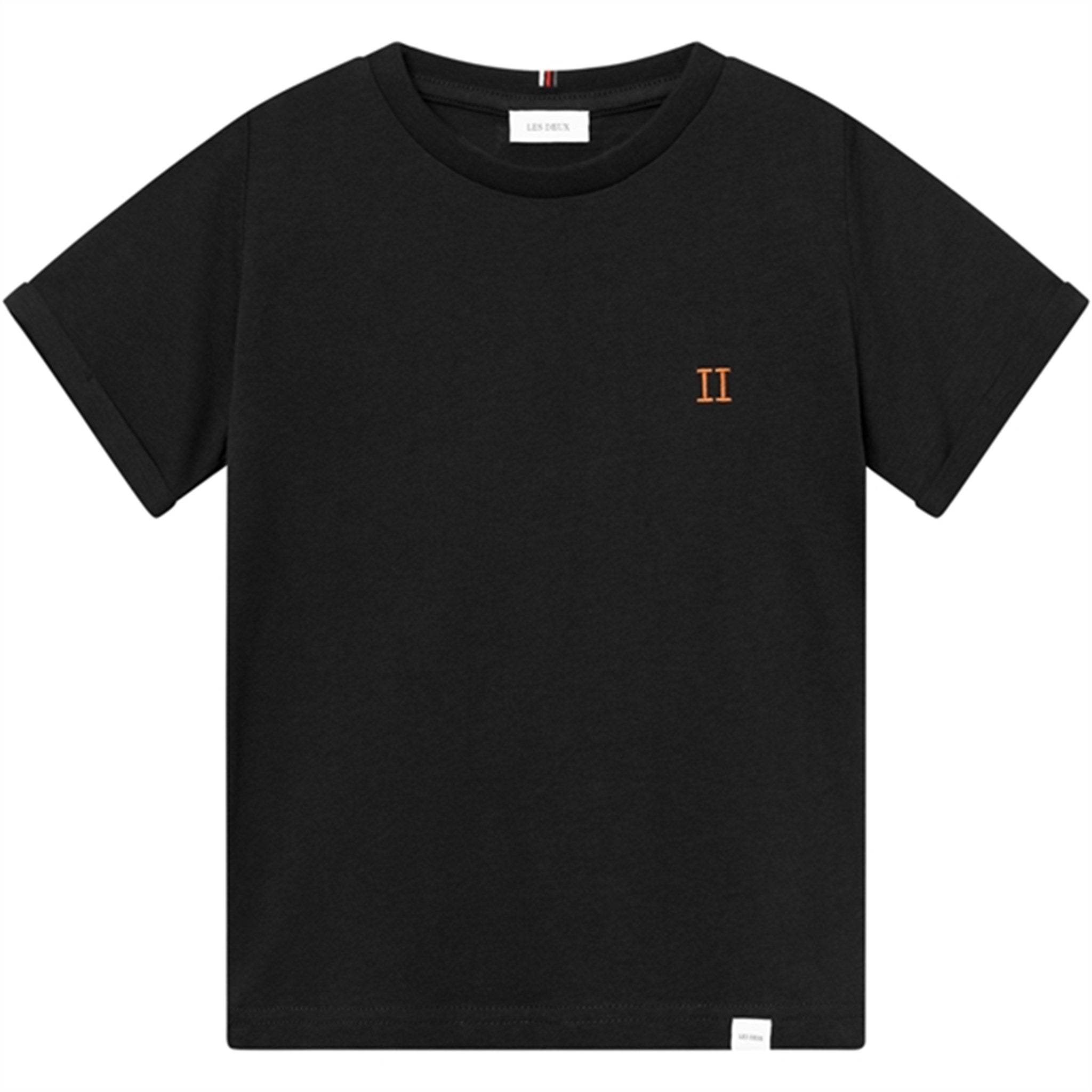Les Deux Kids Black/Orange Nørregaard T-Shirt