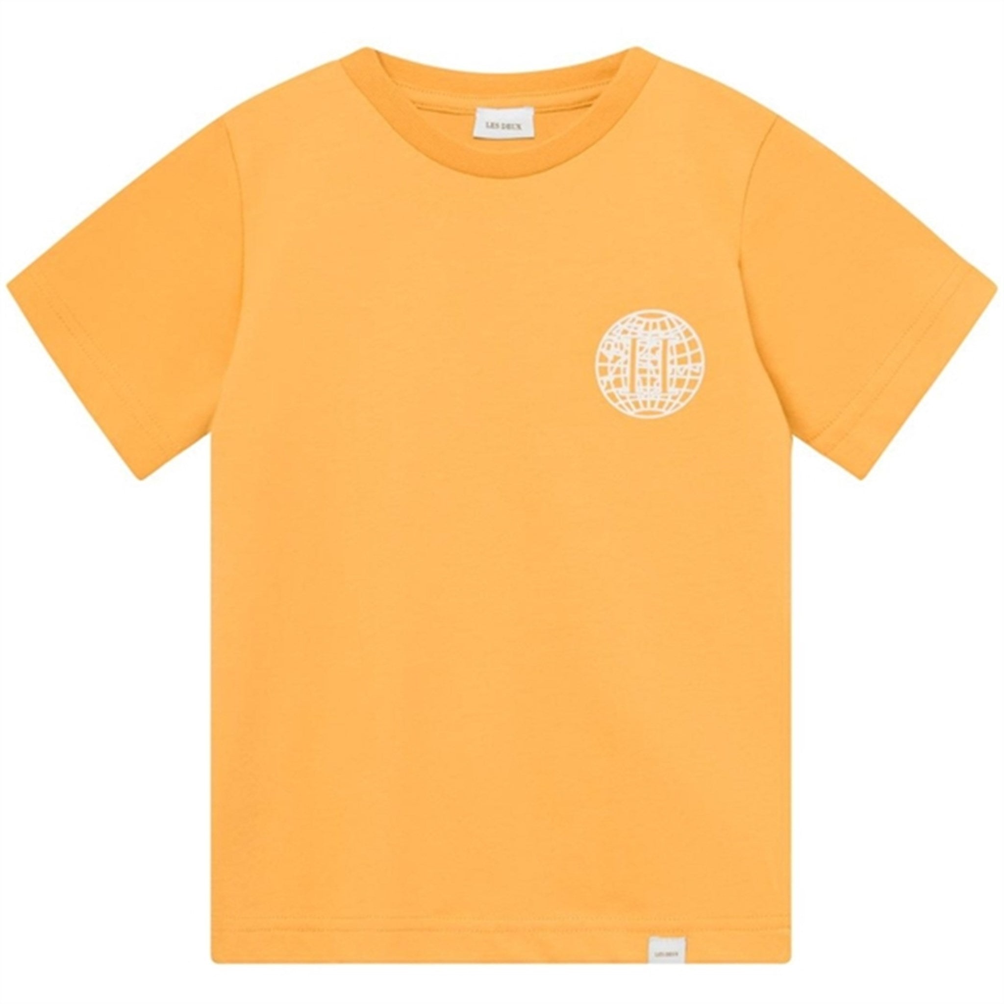 Les Deux Kids Mustard Yellow/Ivory Globe T-Shirt