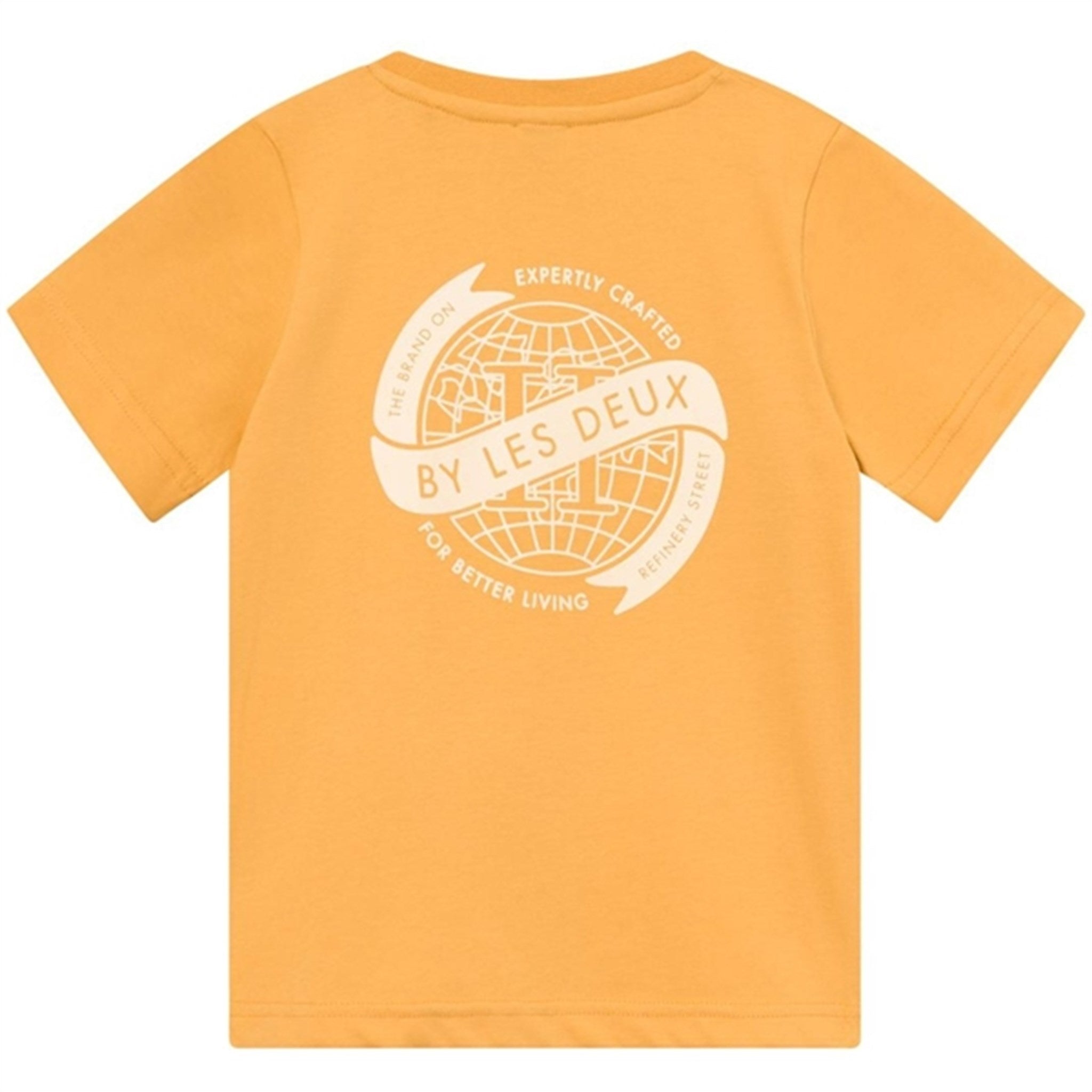 Les Deux Kids Mustard Yellow/Ivory Globe T-Shirt 4