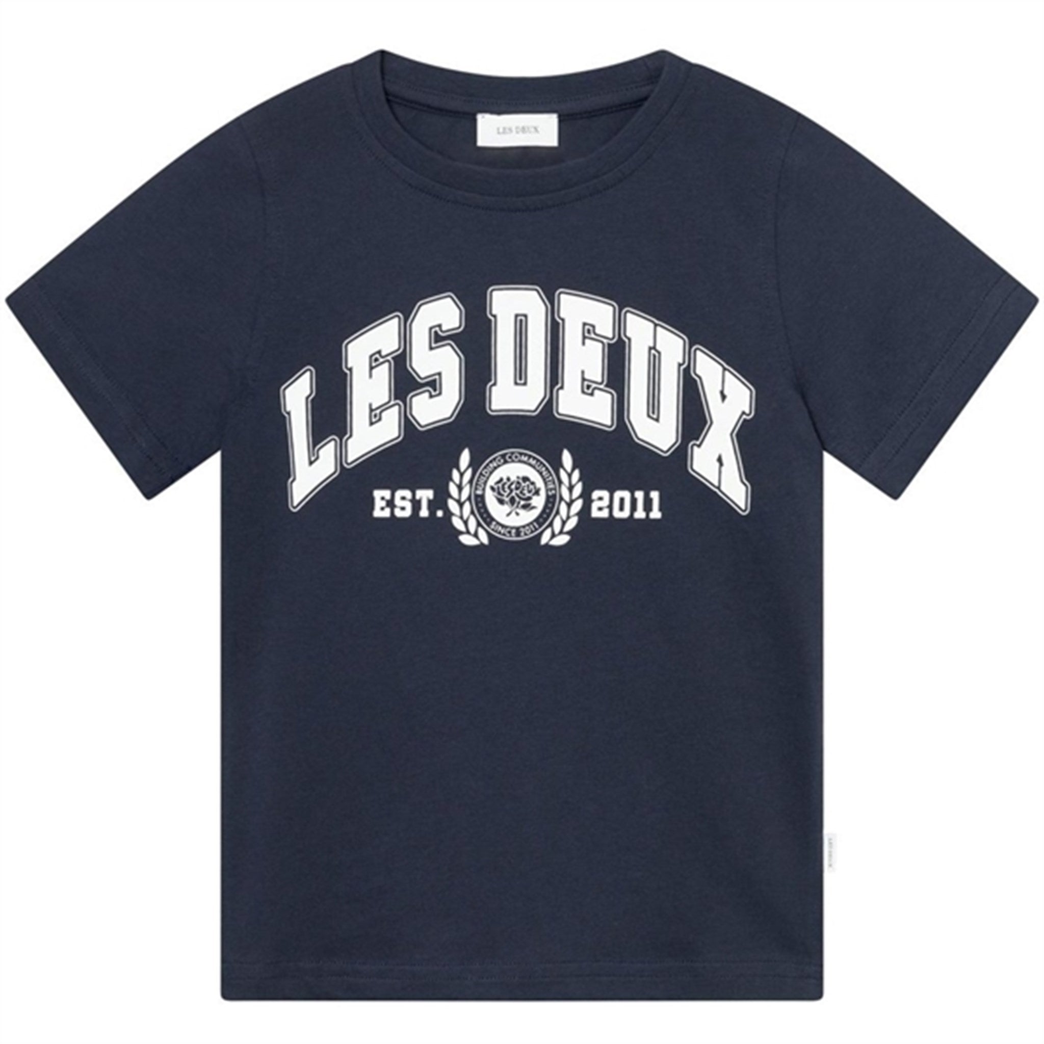 Les Deux Kids Dark Navy/Light Ivory University T-Shirt