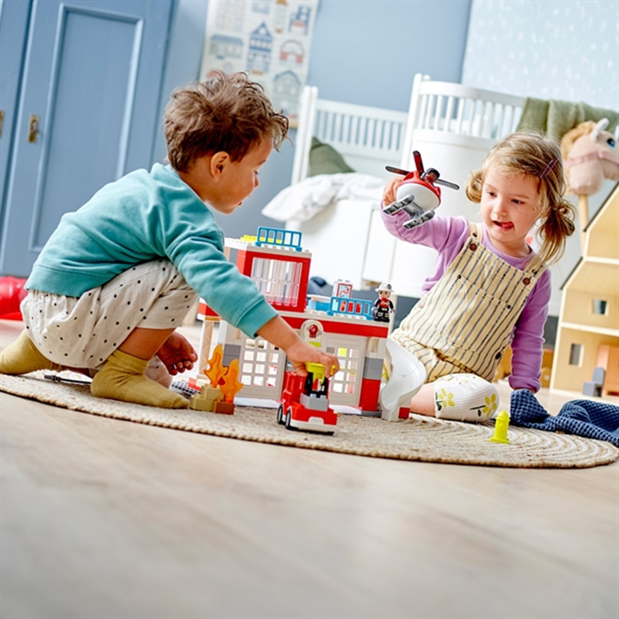 LEGO® DUPLO® Brandstation og Helikopter