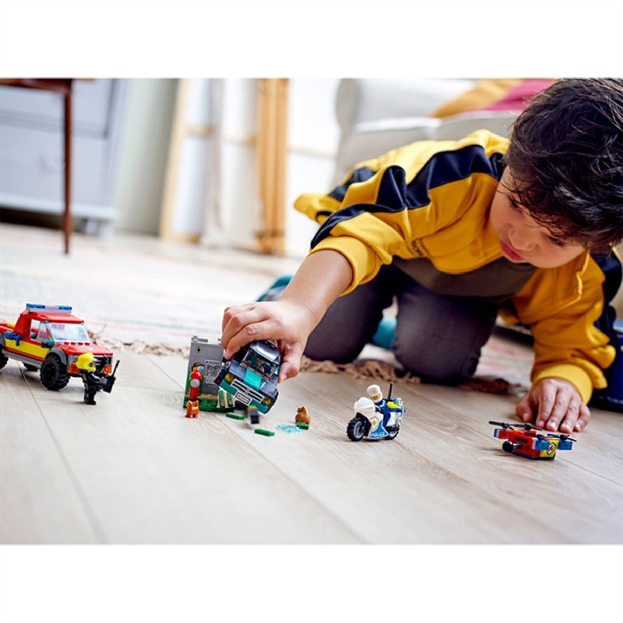 LEGO® City Brandslukning og Politijagt