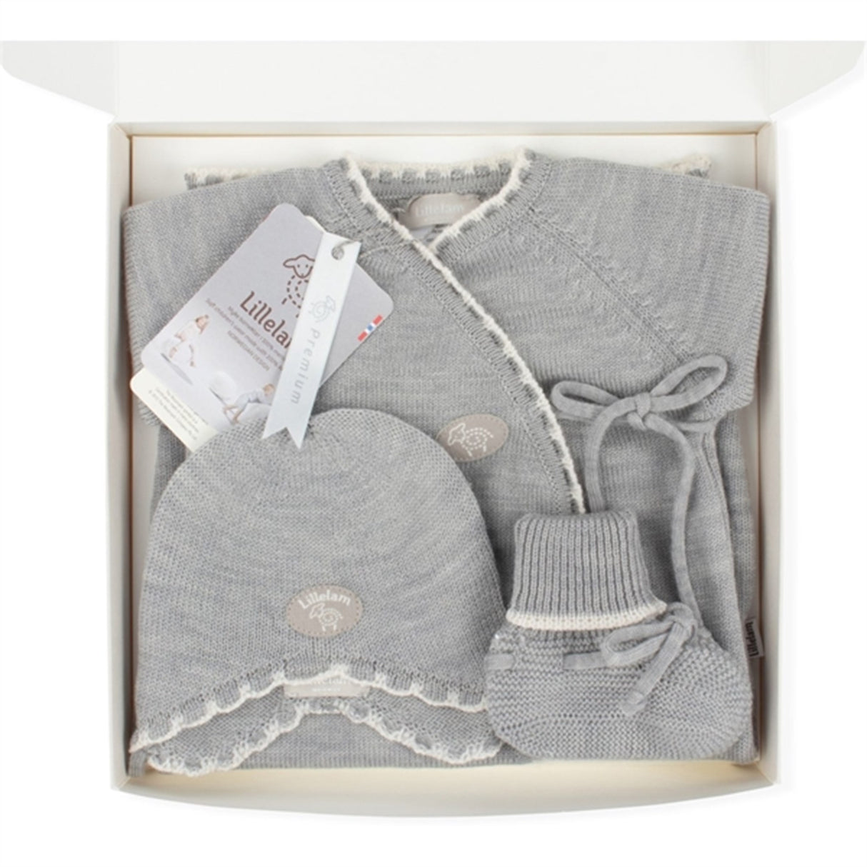 Lillelam Heldragt Sæt Mellemgrå
