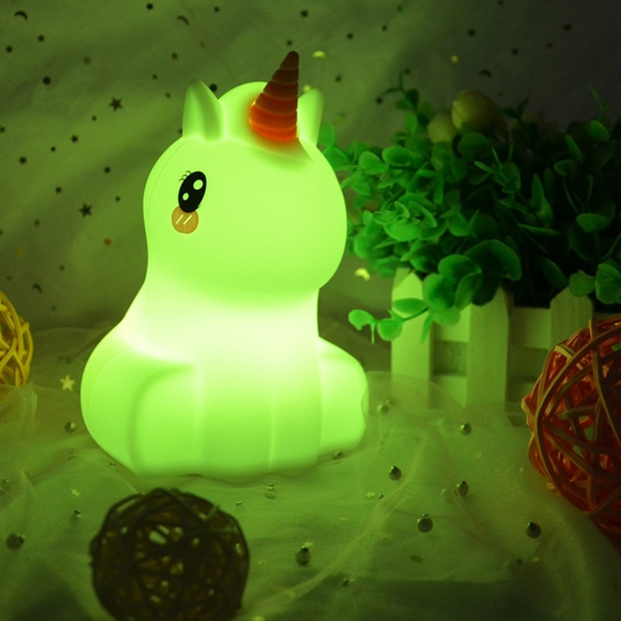 LumieWorld® LumiPets® Natlampe Unicorn
