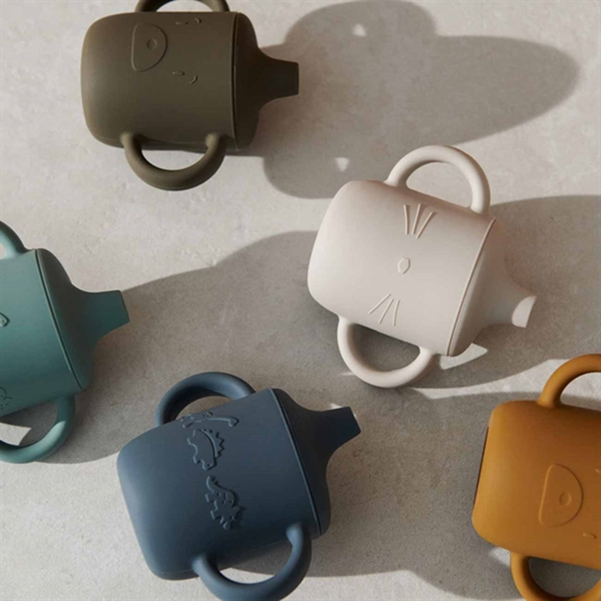 Liewood Neil Drikkekop Dino Whale Blue