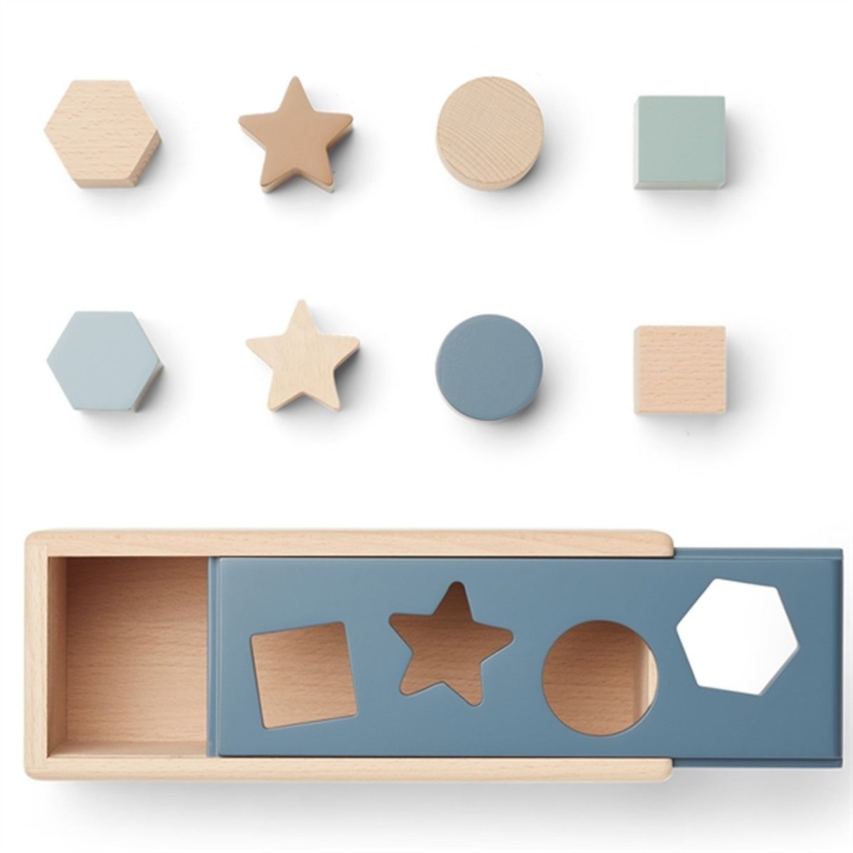 Liewood Midas Puttekasse Whale Blue/Multi Mix