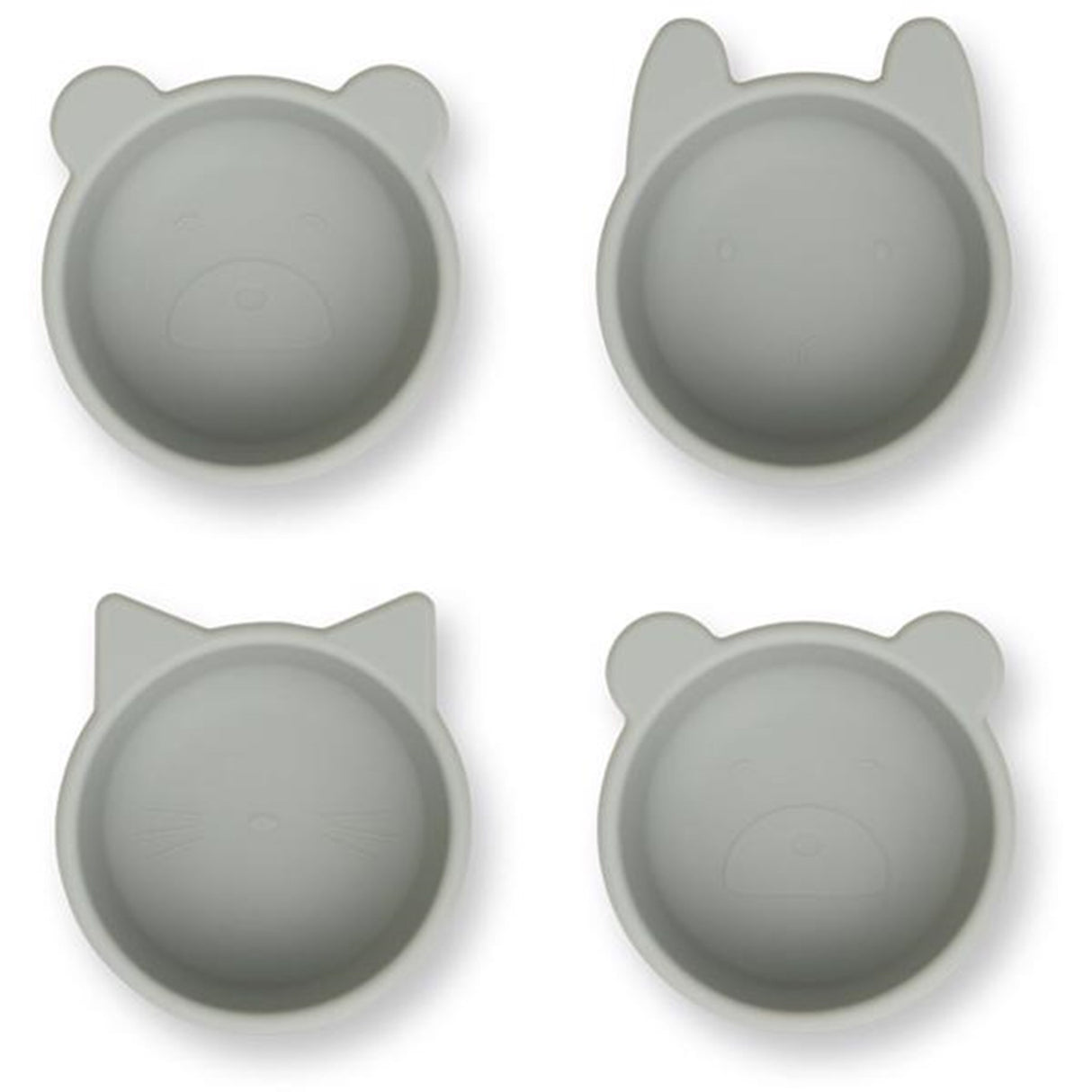 Liewood Malene Silicone Bowls 4-Pak Dove Blue