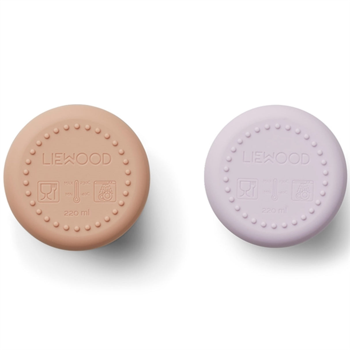 Liewood Ethan Silikone Kop 2-Pak Cat Light Lavender Rose Mix