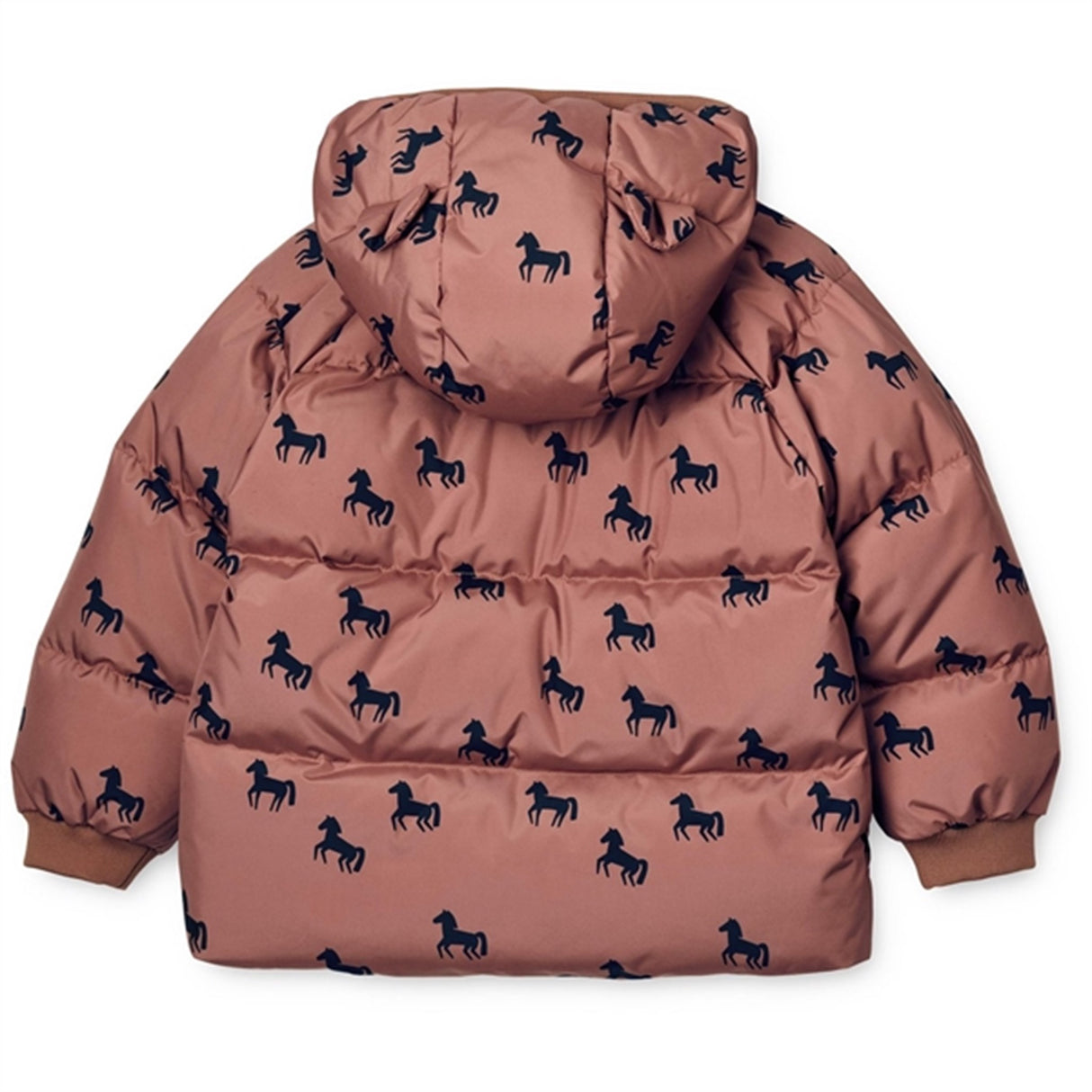 Liewood Polle Puffer Jakke Horses Dark Rosetta