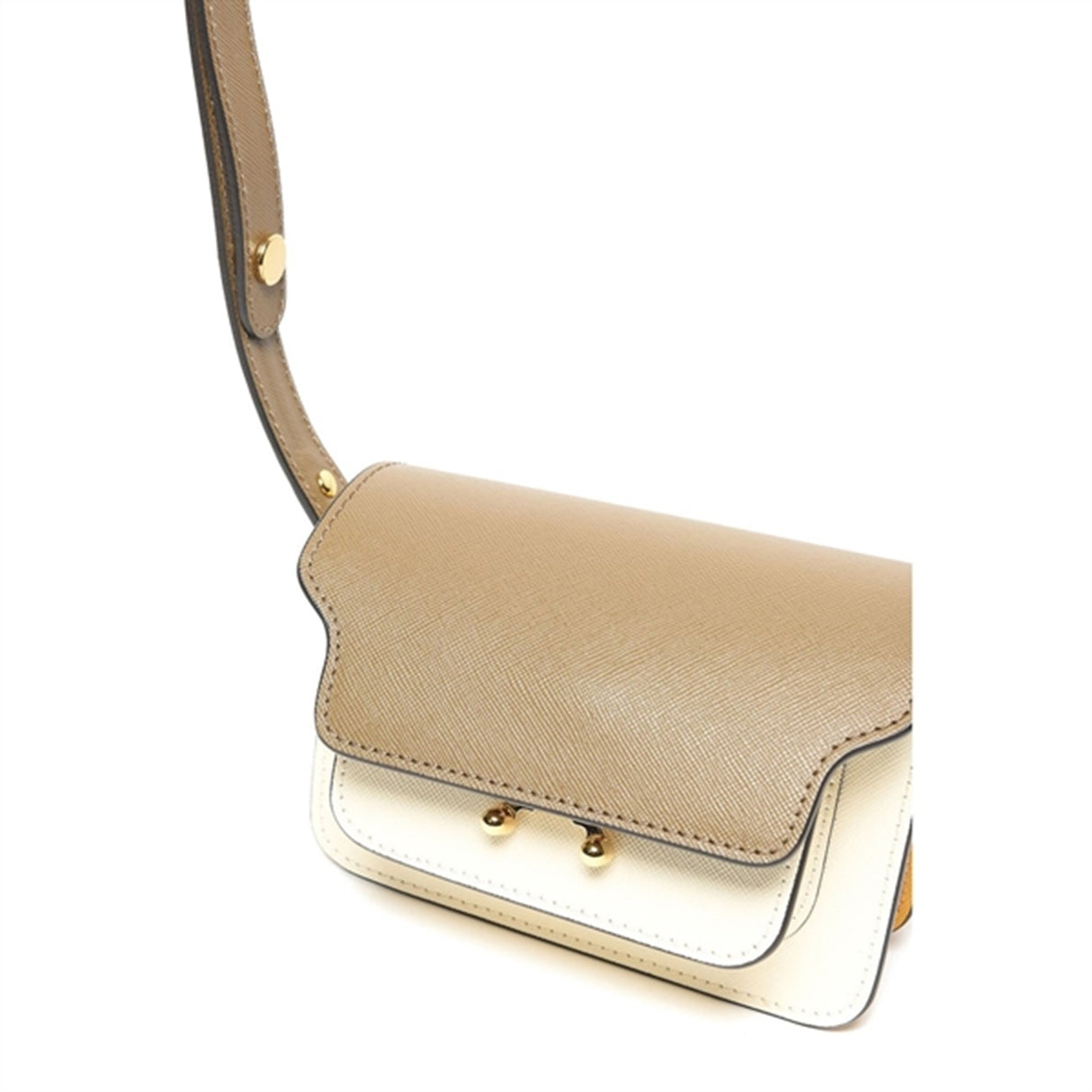 Marni Cigar/Shell/Pumpkin Skuldertaske