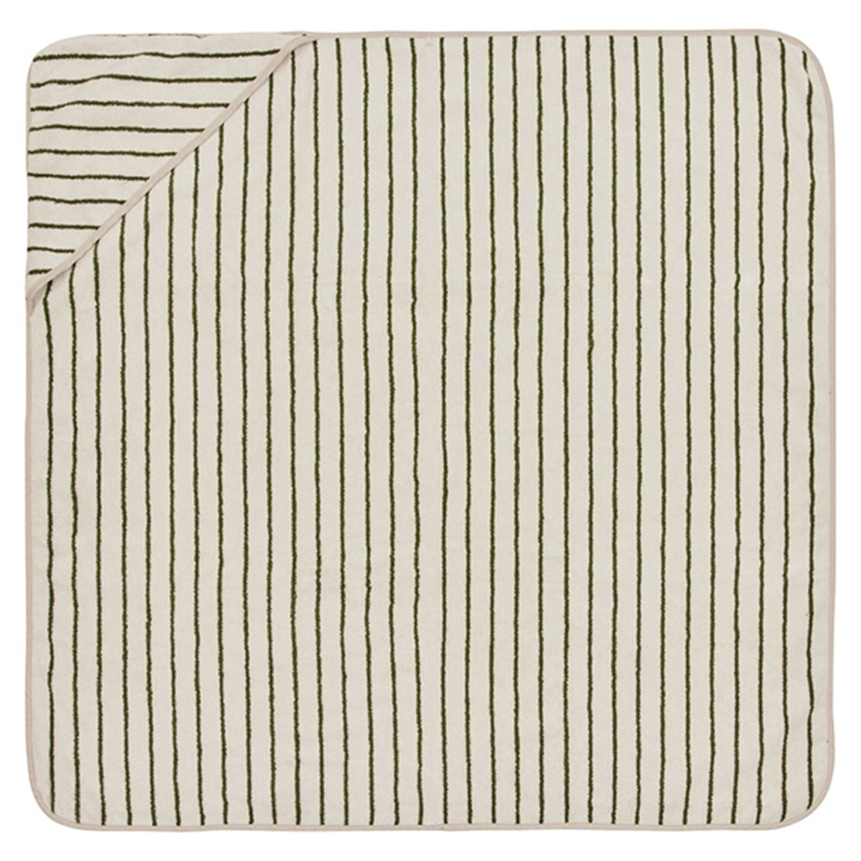 OYOY Raita Hooded Håndklæde Green / Offwhite