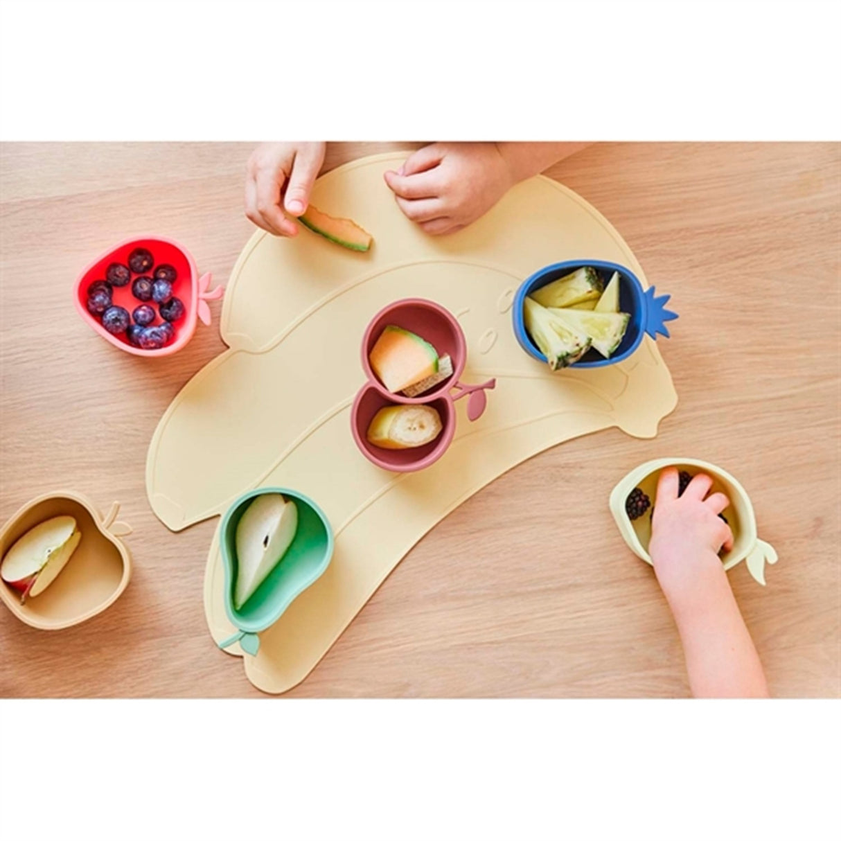 OYOY Yummy Snack Skåle 2-pak Lemon & Pear Yellow/Green