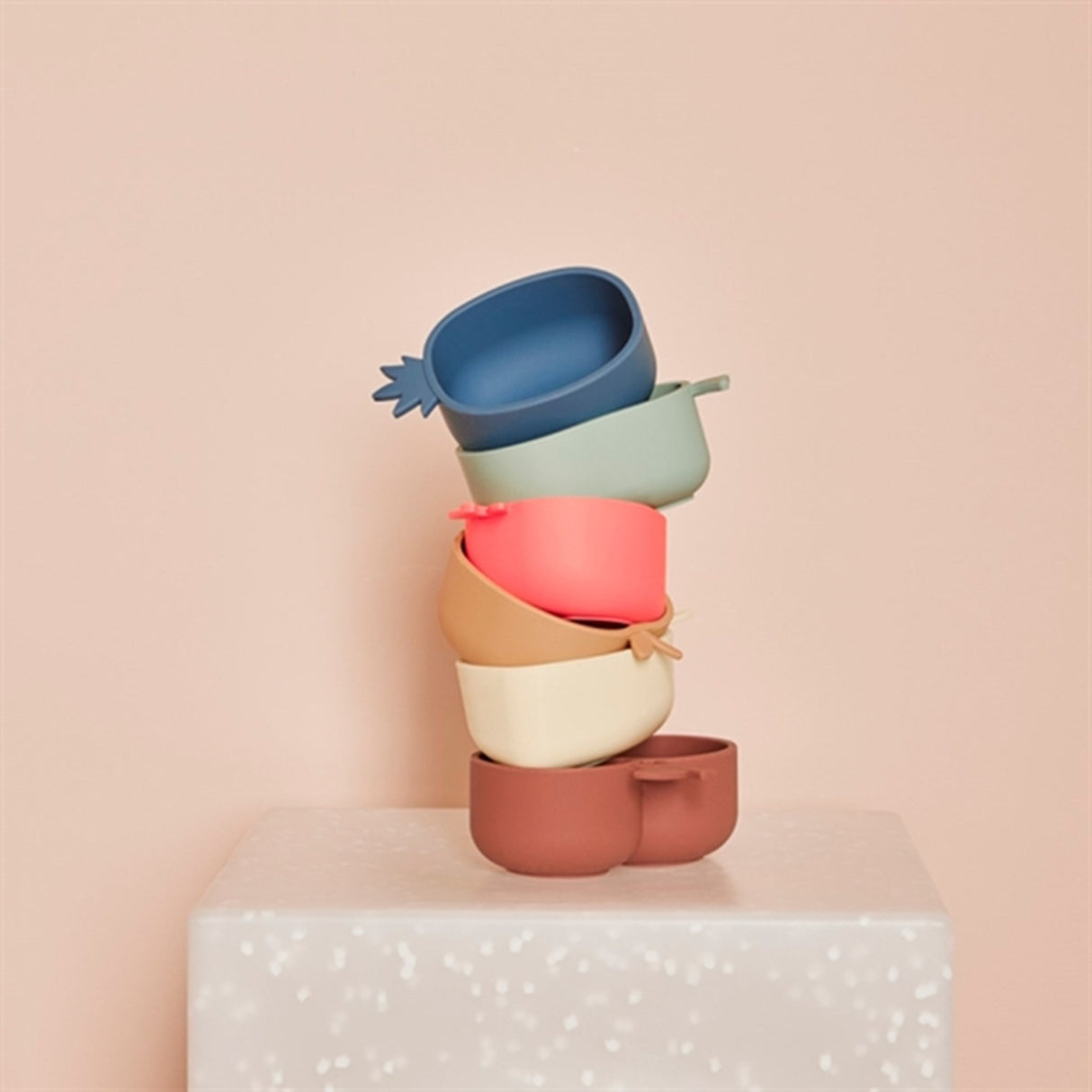 OYOY Yummy Snack Skåle 2-pak Lemon & Pear Yellow/Green