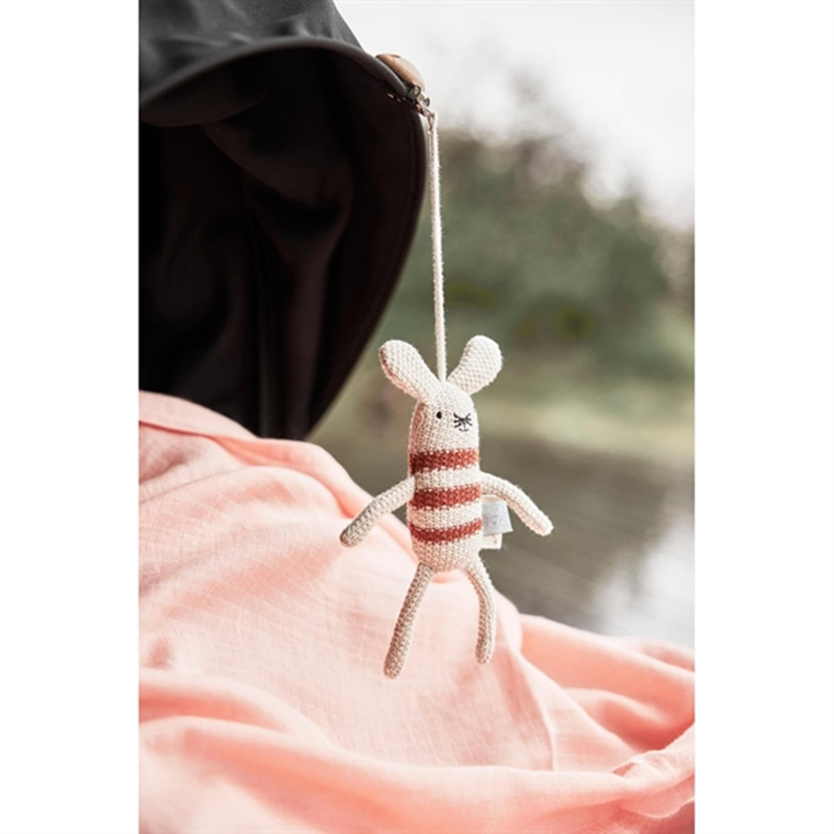 OYOY Panda Muslin Stofble 2-pak Khaki / Rose