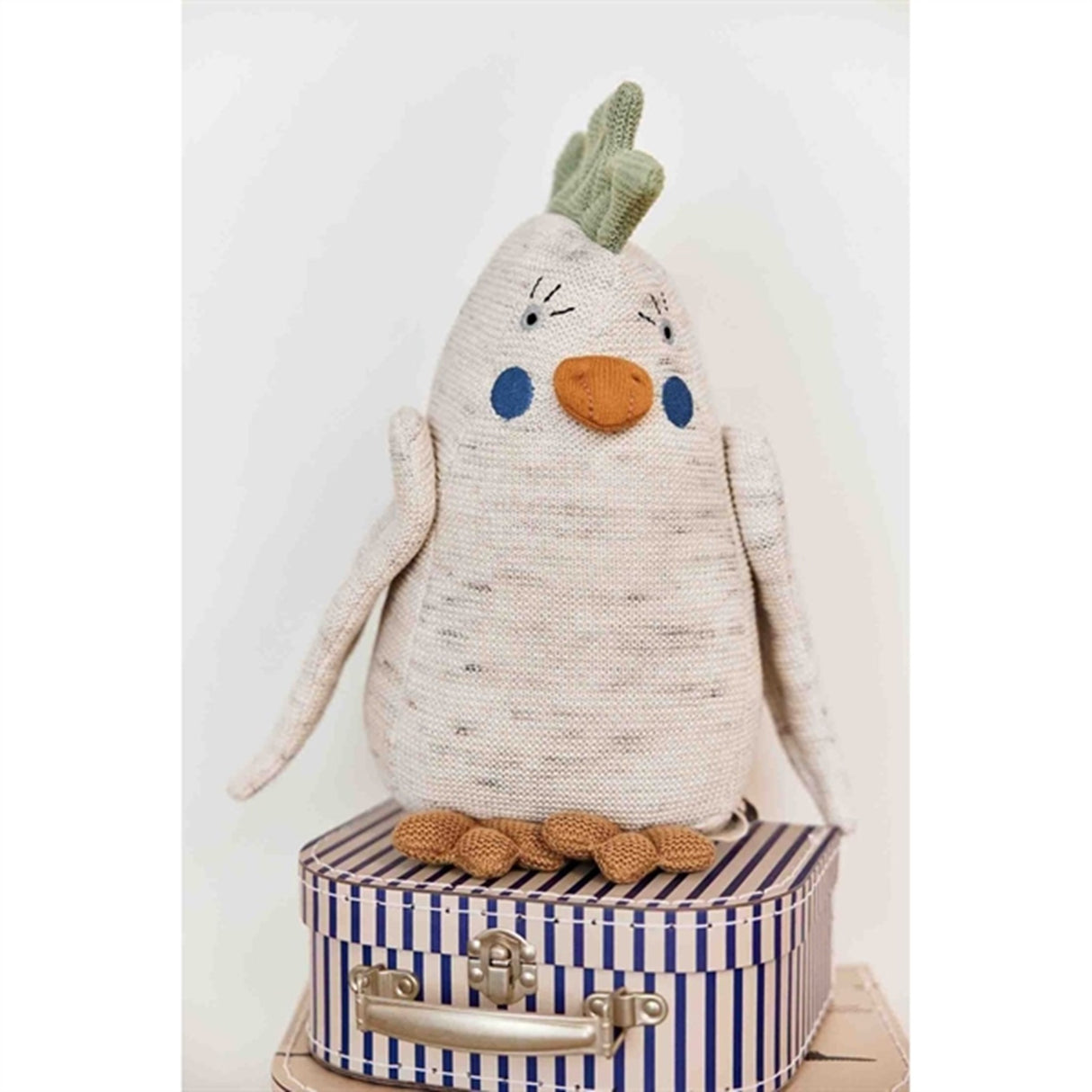 OYOY Mini Kuffert Crocodile & Stripe 2-pak Beige