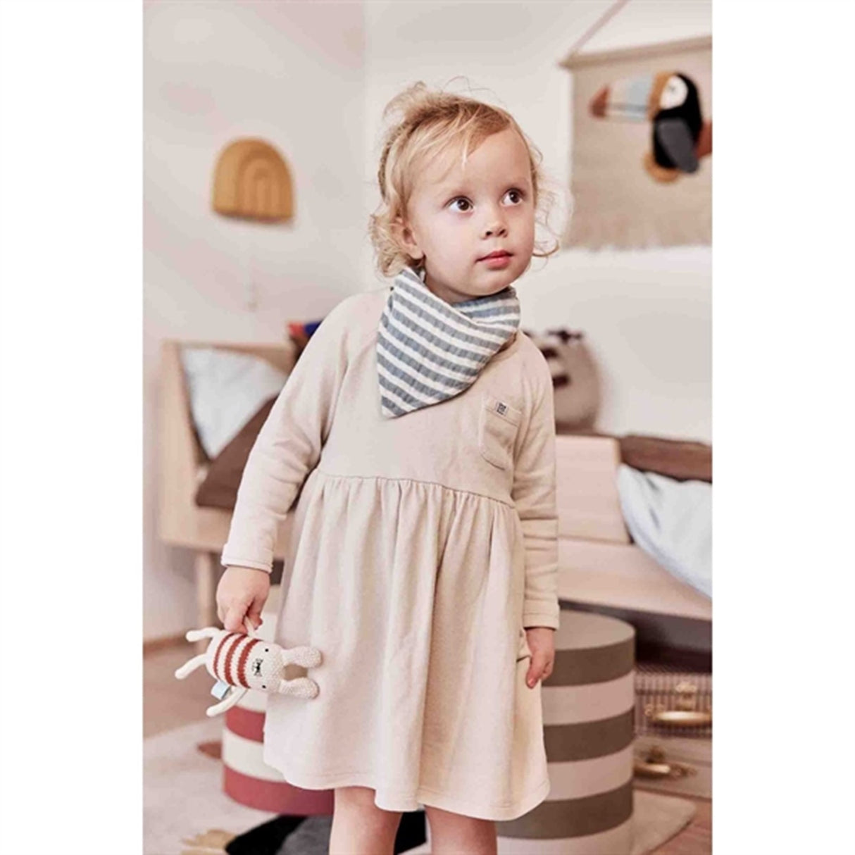 OYOY Striped Savlesmæk 2-pak Blue / Brown