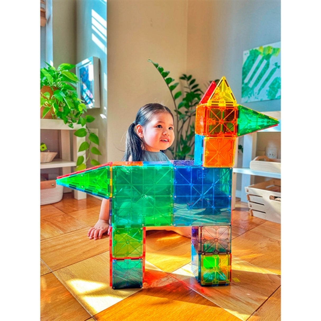 Magna-Tiles® Clear Colors - Magnetsæt 100 Dele