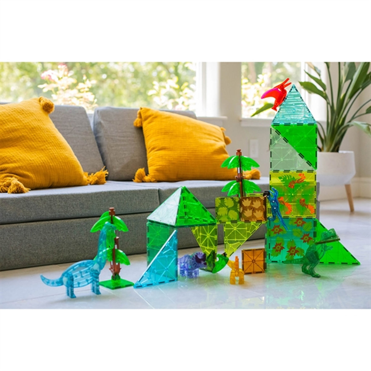 Magna-Tiles® Dino World XL - Magnetsæt 50 Dele