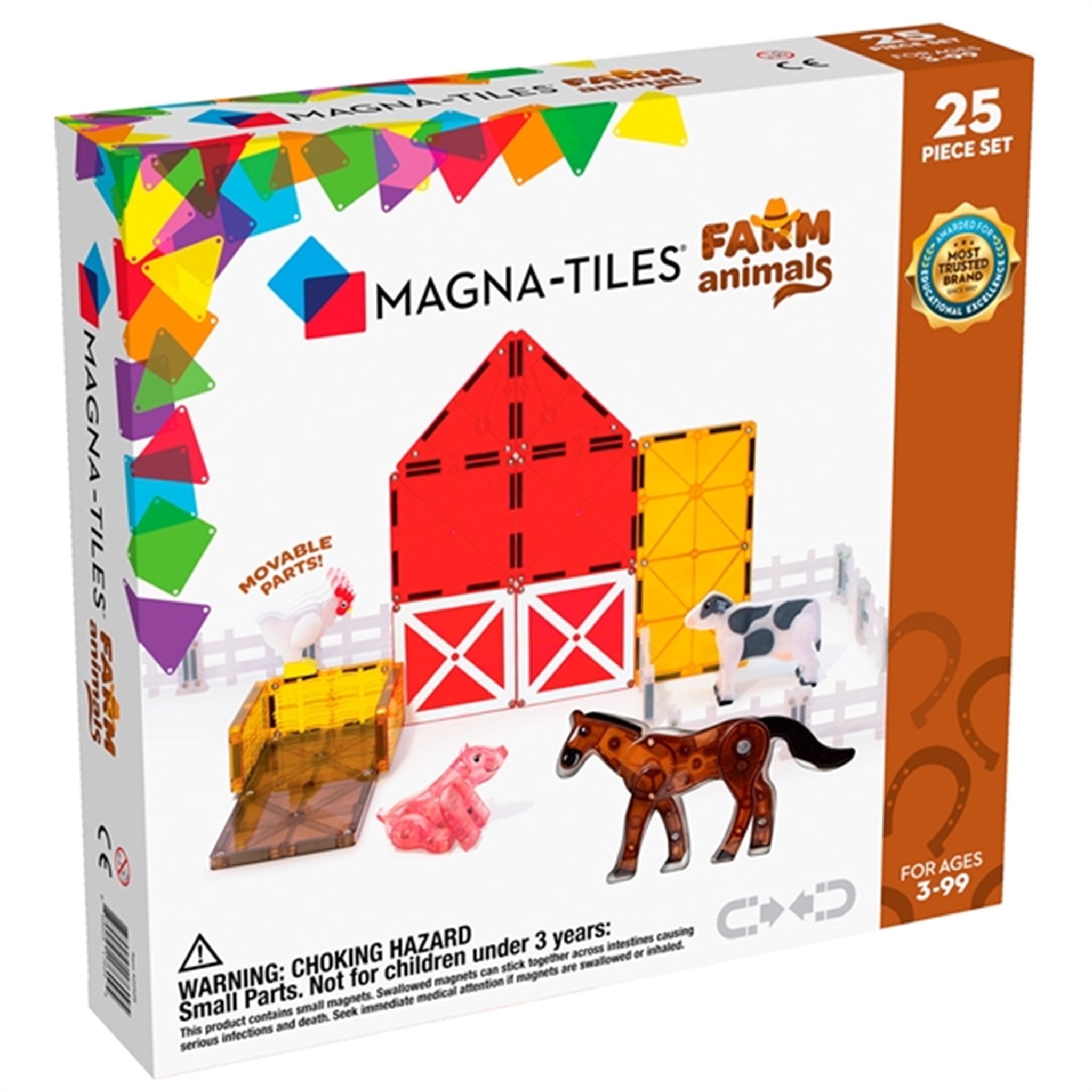 Magna-Tiles® Bondegårdsdyr - Magnetsæt 25 Dele