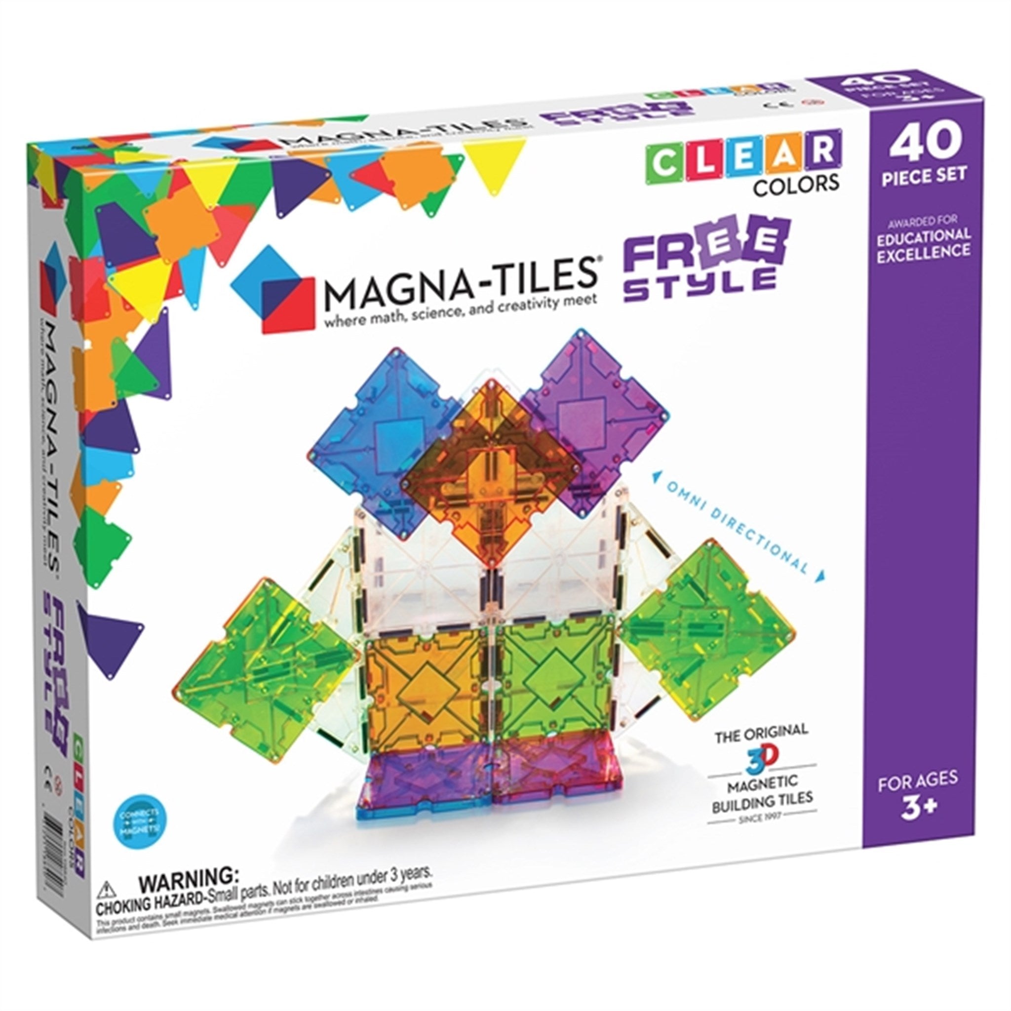 Magna-Tiles® Freestyle - Magnetsæt 40 Dele