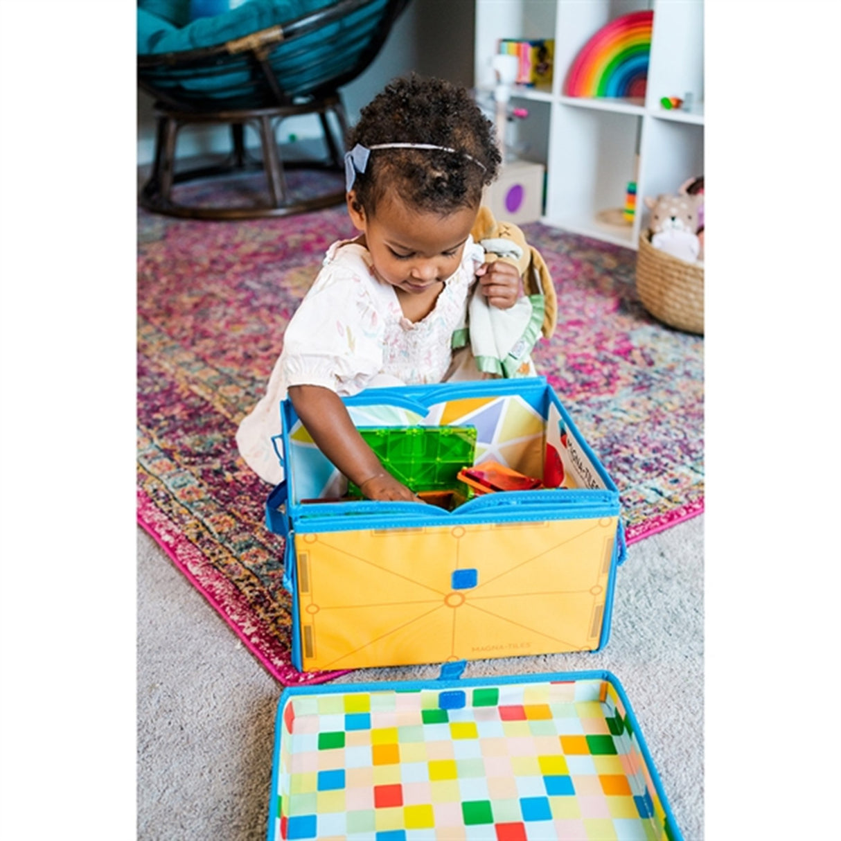 Magna-Tiles® Opbevaringskasse og Legetæppe