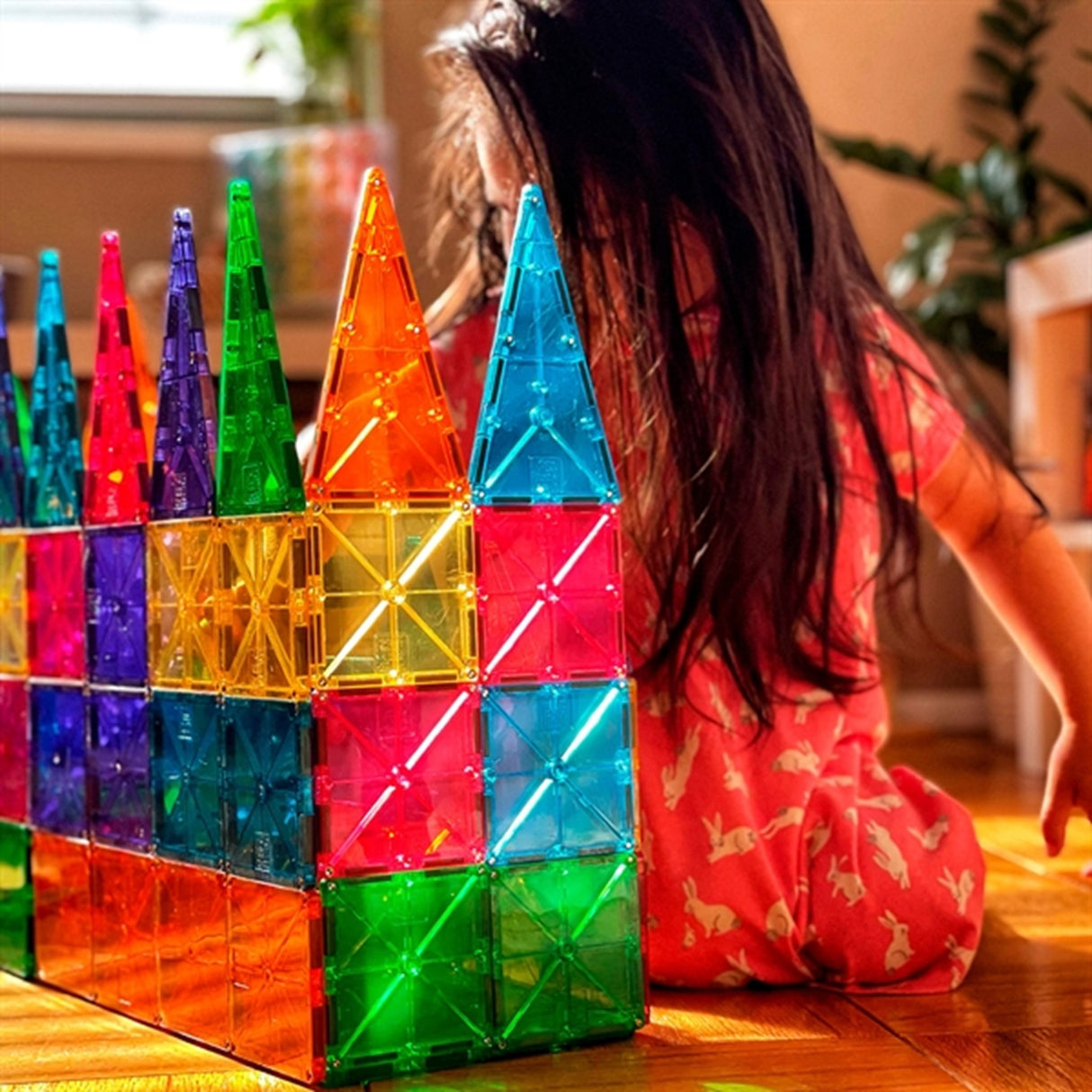 Magna-Tiles® Clear Colors - Magnetsæt 100 Dele