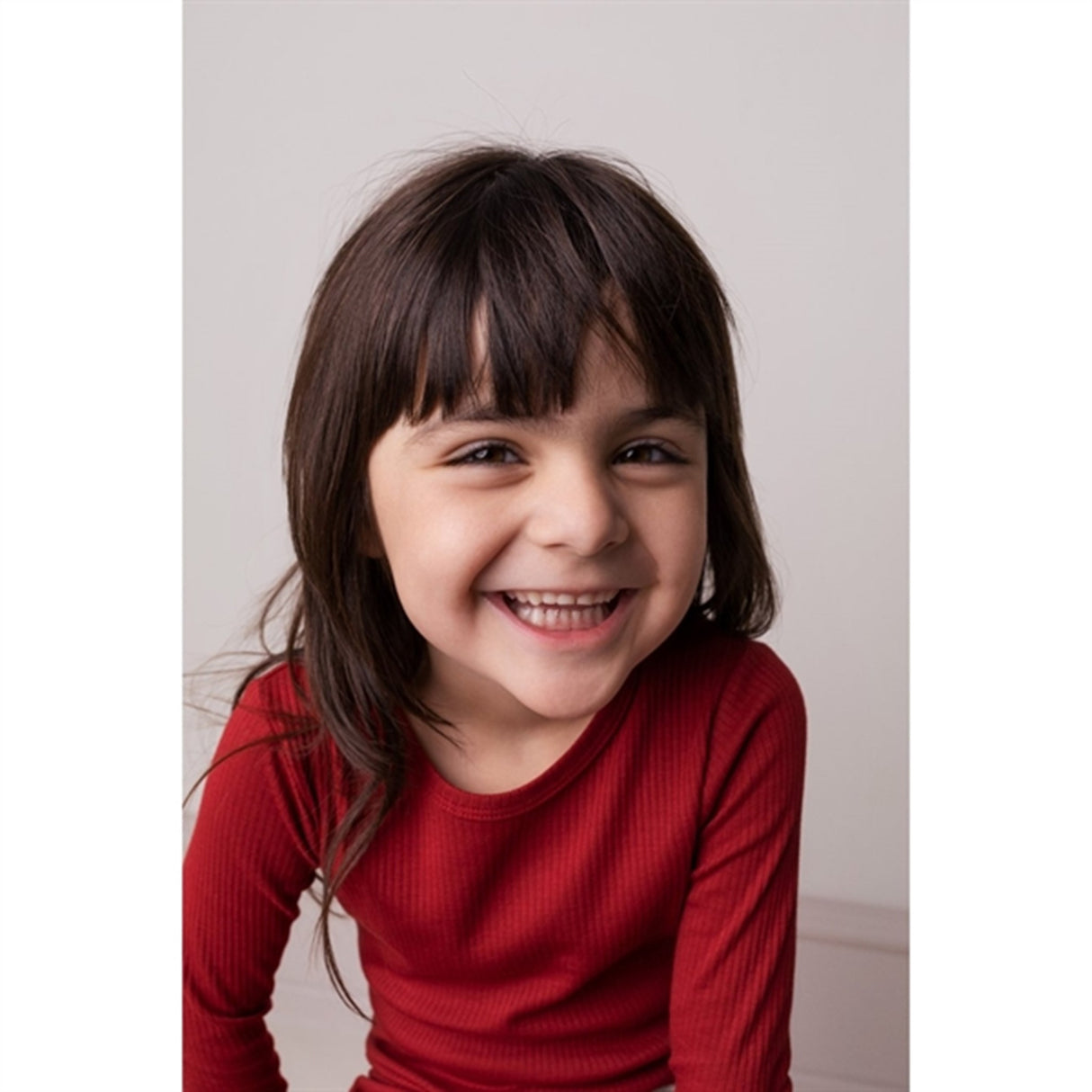 MarMar Modal Hibiscus Red Plain Bluse