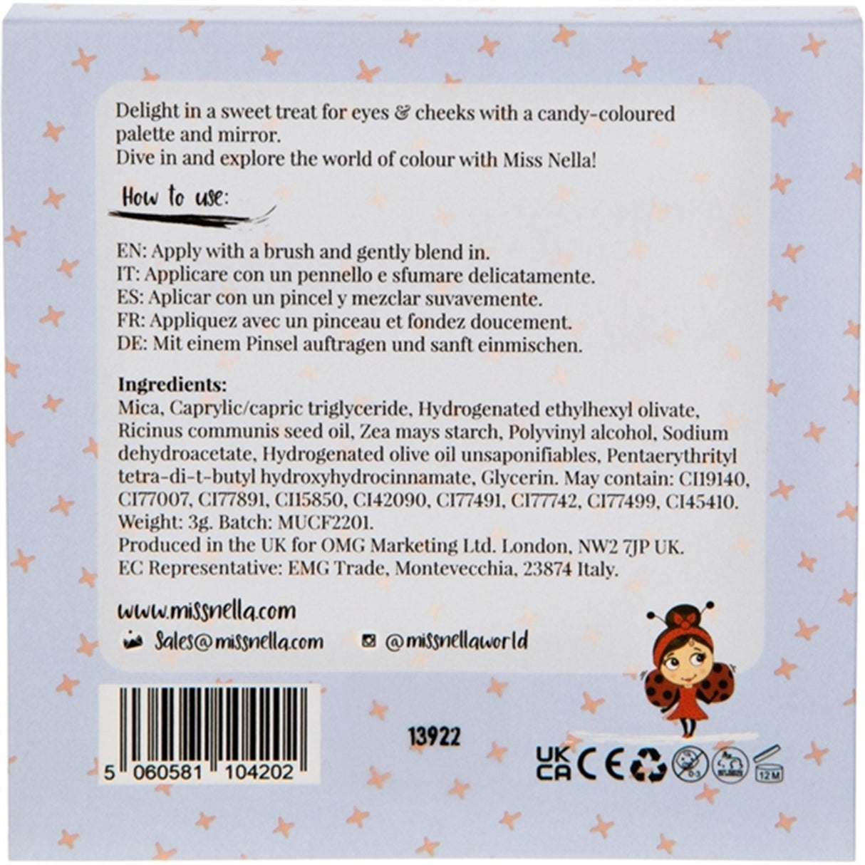 Miss Nella Øjenskygge Palette Candy Fantasy