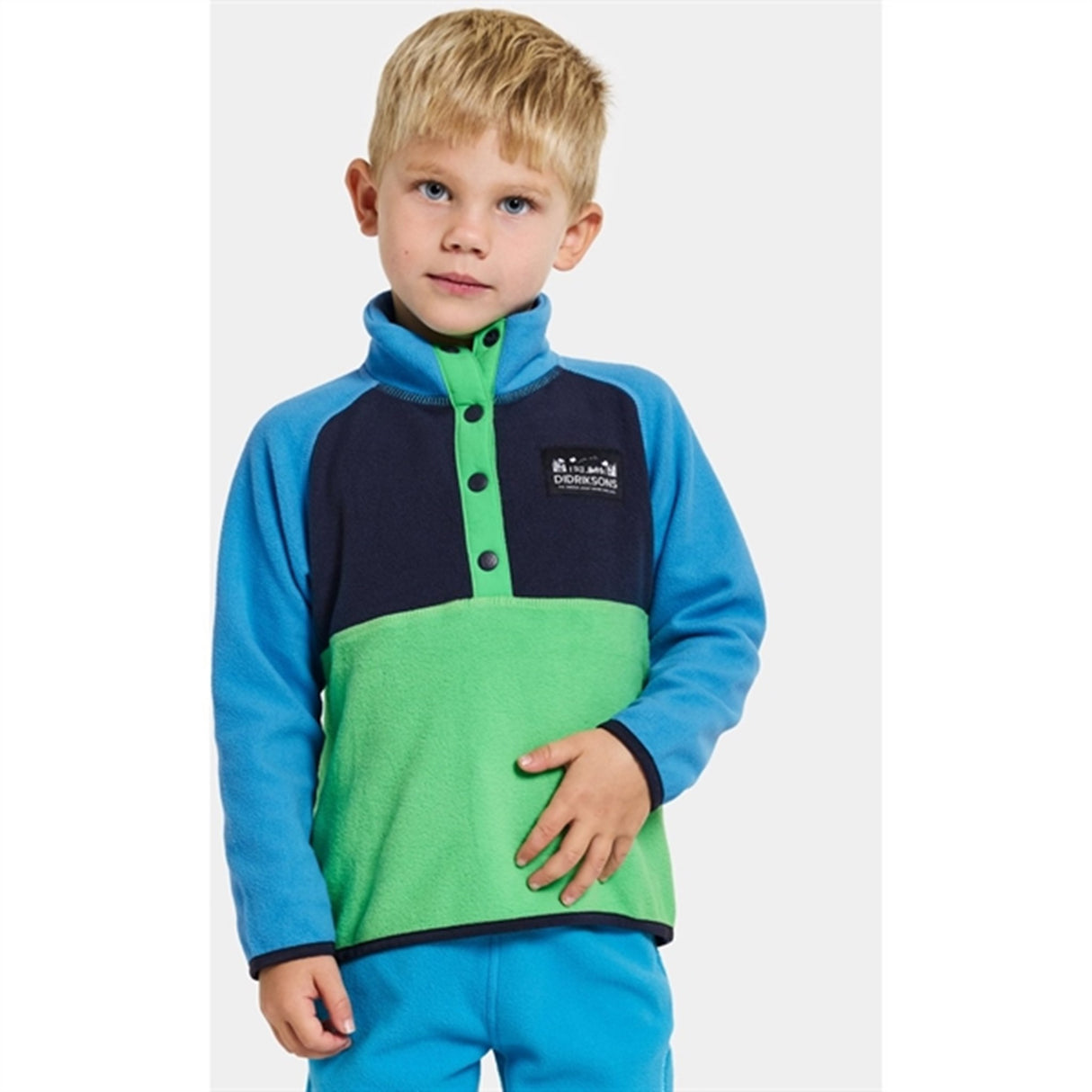 Didriksons Frog Green Monte Kids Fleece Jakke