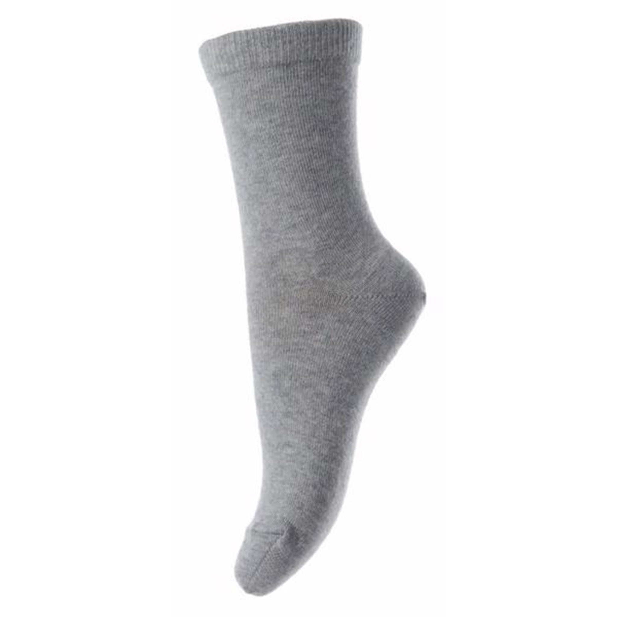 MP 700 Cotton Plain Socks 491 Grey Melange