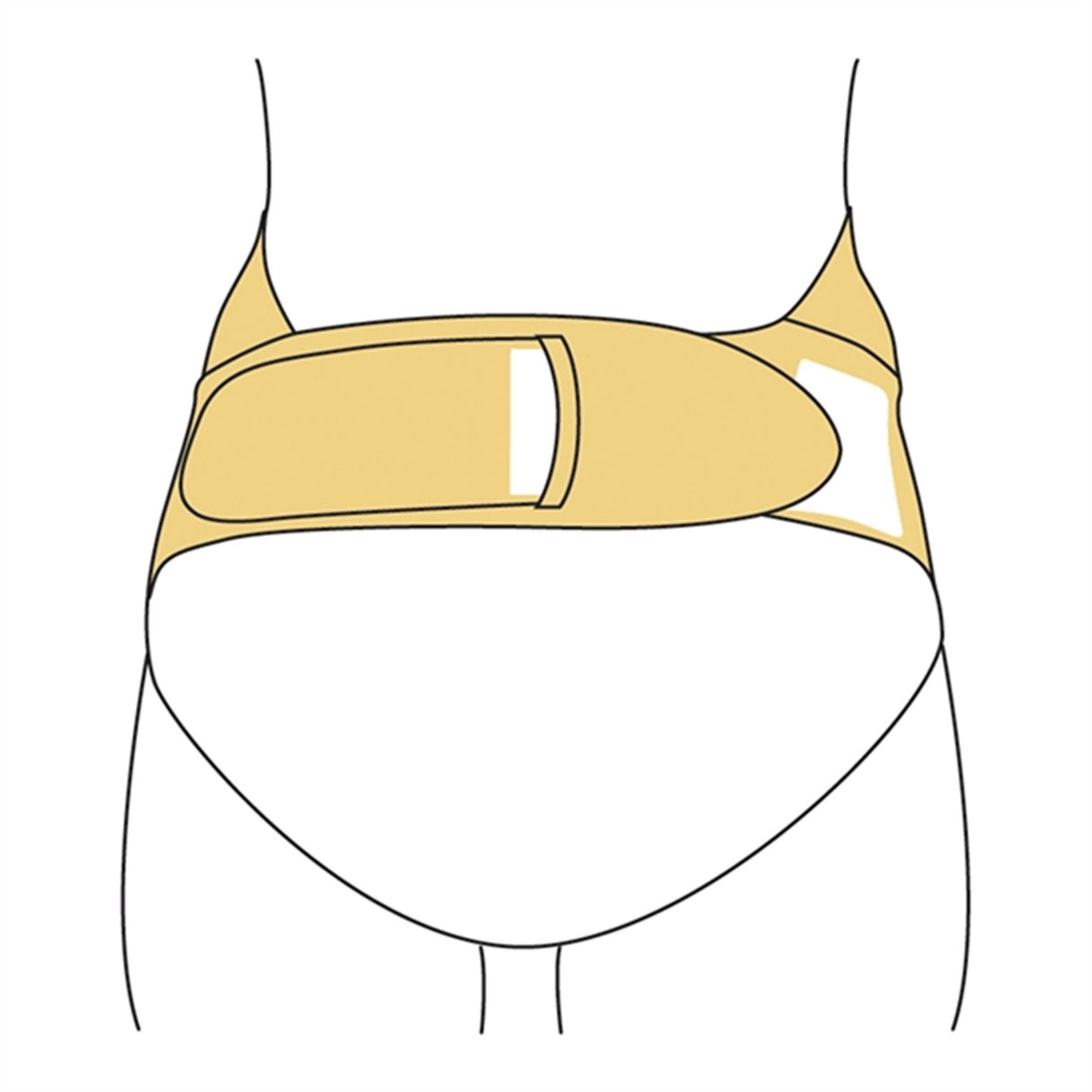 Carriwell Justerbart Støttebælte Hvid